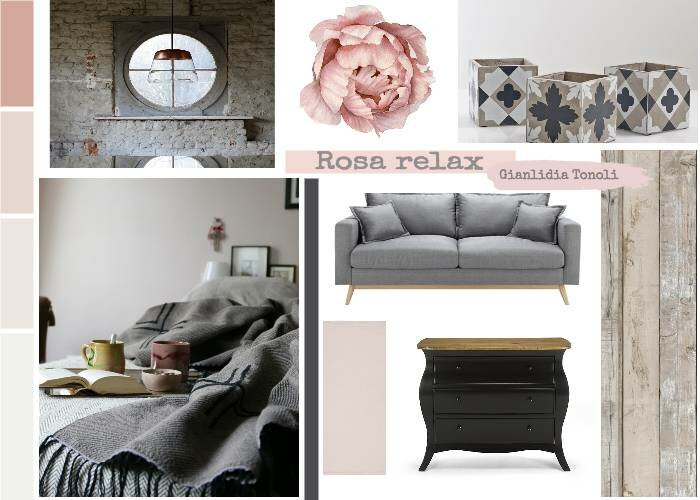 Gris, rose et noir