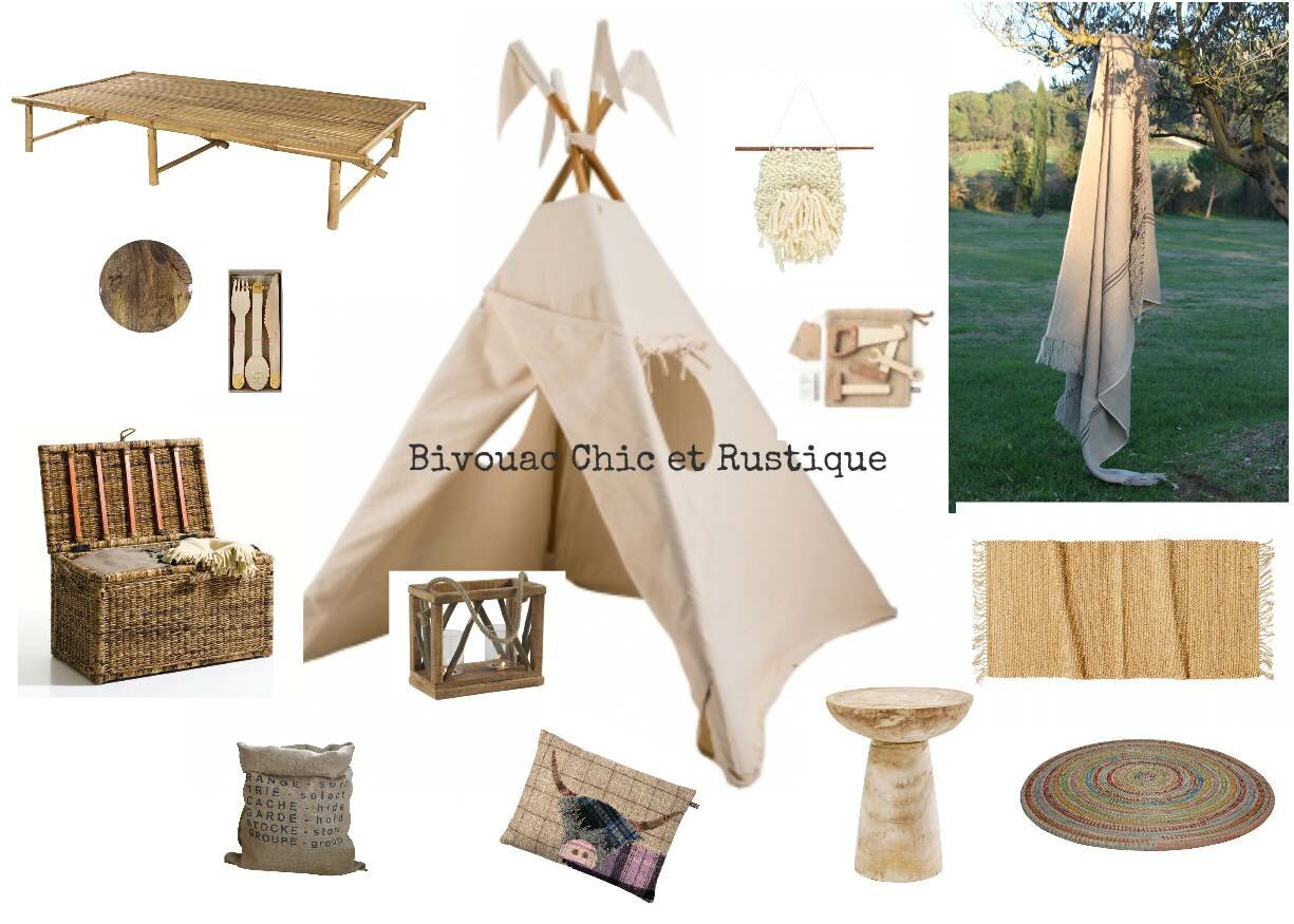 Bivouac chic et rustique